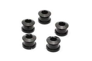 Middleburn Outer Chainring Bolts, Alloy, 4 Pieces, short, black