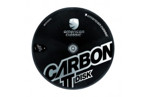 American Classic Carbon Fiber TT Disc Rear Wheel - 700c, Tour Black, Shimano only