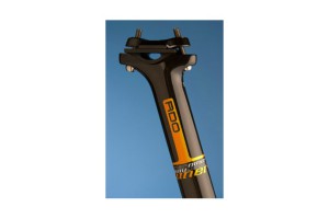 NINER Seatpost Carbon RDO Comfort, black, 30,9 mm, 400mm, orange decals