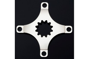 Middleburn 2-Speed Spider DUO, 4-Arm, without chainrings, silver, 104/64 mm BCD