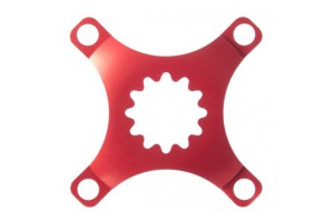 Middleburn 2-Speed Spider DUO, 4-Arm, without chainrings, red, 104/64 mm BCD