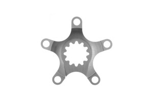 Middleburn 3-Speed Compact Spider, 5-Arm, without chainrings, silver, 94/58 mm BCD