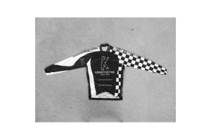 Konstructive Team Clothing, cycling wind jacket, black and white style, size medium