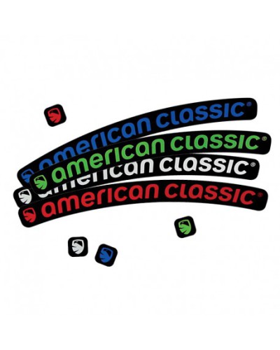 American Classic 101 Rim Decals, red