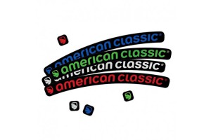 American Classic 101 Rim Decals, red