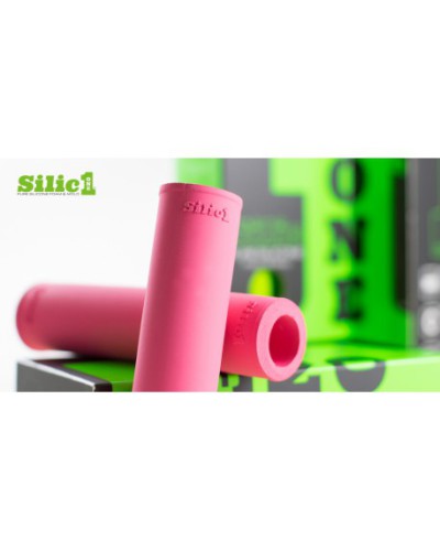 Silic1 Silicone Grips, diamond pattern, pink