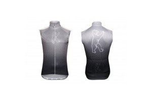 Konstructive Clothing, mens cycling vest, "Team Nano Carbon" style, Größe / size small