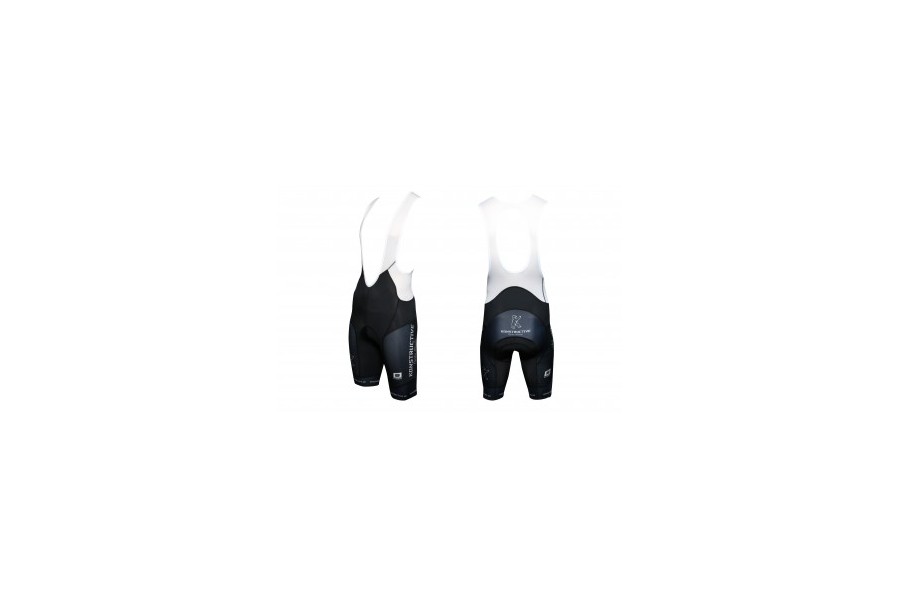 Konstructive Clothing, mens cycling bib shorts, with seat padding, "Team Nano Carbon" style, Größe / size small