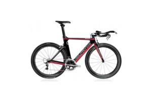 NeilPryde Bayamo Elite SRAM Force TT/Triathlon-Bike, Large, black/red, American Classic Wheels, Syntace Components