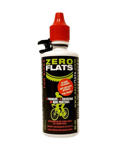 Zero Flats PLATTENKILLER Tubeless oder Tubular Road Repair 60 ml