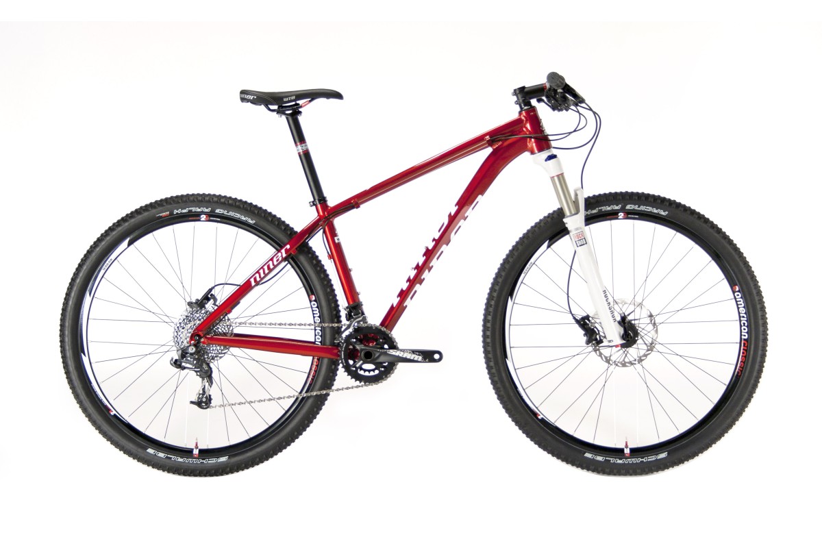 NINER EMD 9 Alloy, Small, Red with SRAM X7, Rock Shox Reba RL, NoTubes ZTR Wheels, Niner Components