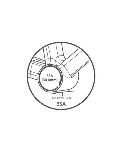 TRIPEAK BSA 68mm (Road): 3-in-1 Bottom Bracket / Innenlager