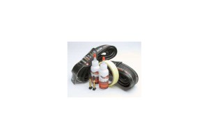 NoTubes Rennrad Schlauchlos-Kit mit 2 x Intensive Reifen, Plattenkiller-Dichtmittel, 2 x Rennrad-Felgen-Ventil, 1 x Yellow-Tape 