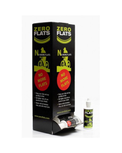 Zero Flats PLATTENKILLER Tubeless-Sealant-Box, 20 x 60 ml Bottles in shop display