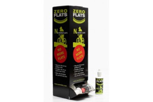 Zero Flats PLATTENKILLER Tubeless-Sealant-Box, 20 x 60 ml Bottles in shop display